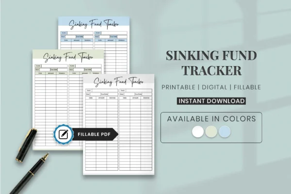 Sinking fund tracker free