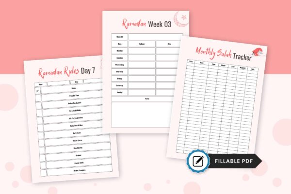 Ultimate Ramadan Planner 3 Ramadan printable planner - image 4