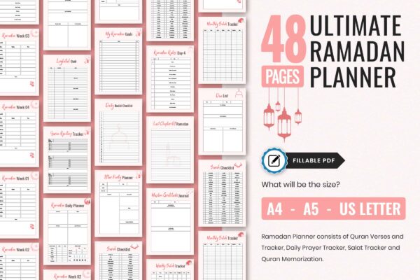 Ultimate Ramadan Planner Feature Images 1 Ramadan printable planner