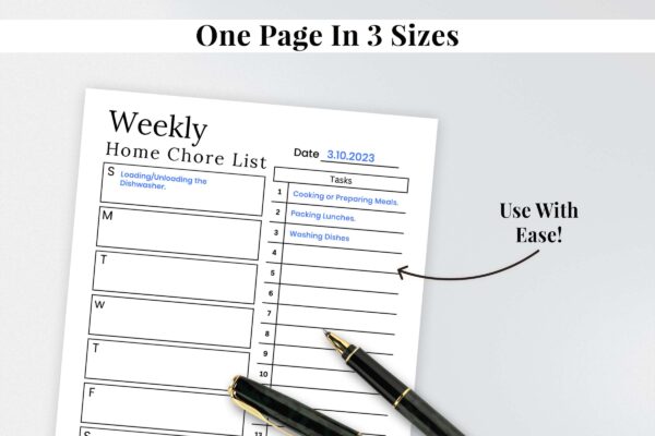 Weekly Home Chore List Feature Image 5 Weekly home chore list, home management, adhd cleaning