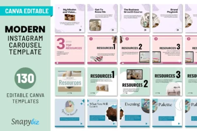 Instagram Carousel Canva Template