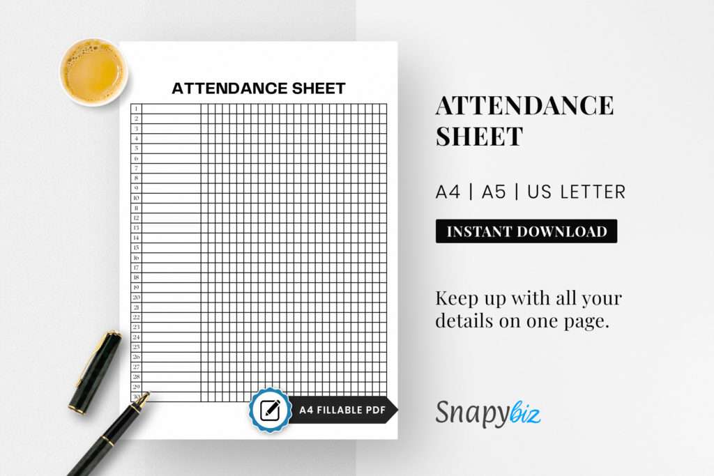 Attendance Sheet Attendance Sheet