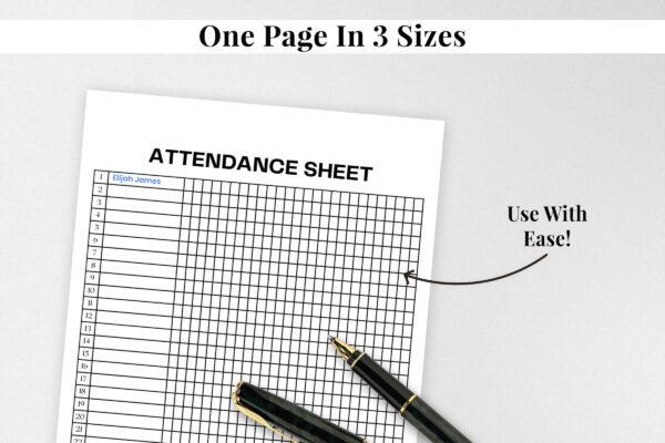 Attendance sheet - image 6
