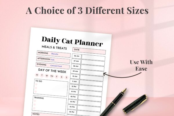 Cat Care Planner Pink 4 Cat care planner - image 4