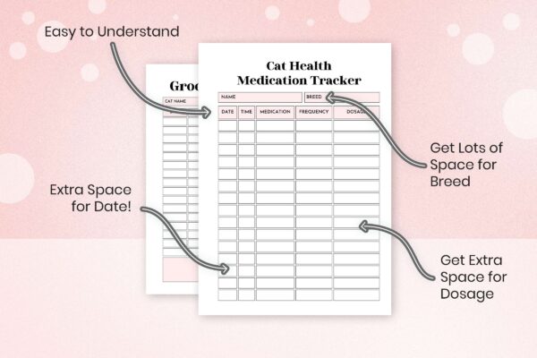 Cat Care Planner Pink 8 Cat care planner - image 8