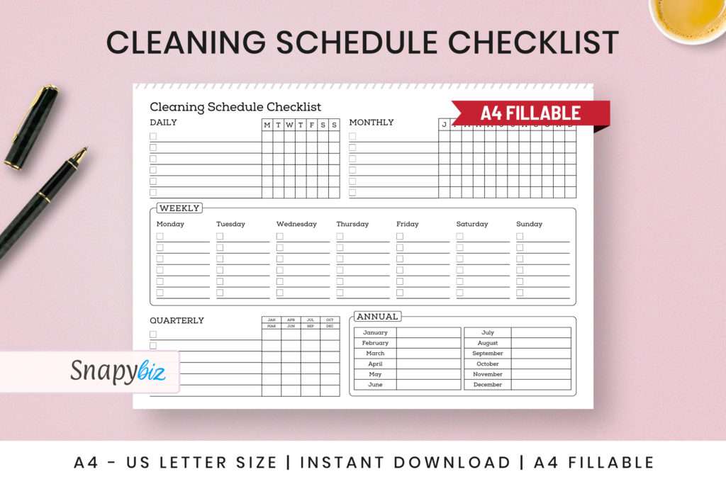 House Cleaning Schedule For Moms House Cleaning Schedule For Moms
