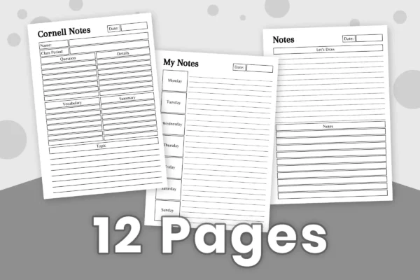 Cornell Notes Printable 2 Cornell notes paper printable - image 10