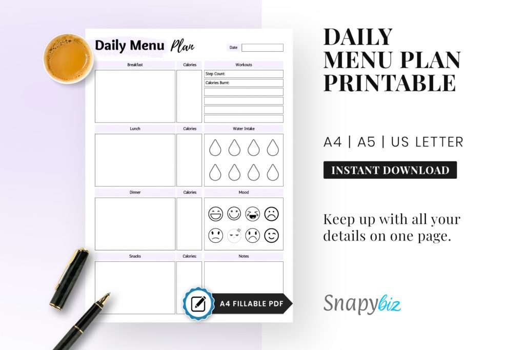 Daily Menu, Daily Plane, Schedule, Food, Healthy Eating Daily Menu, Daily Plane, Schedule, Food, Healthy Eating