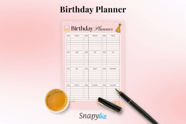 Fillable Birthday Printable Planner Feature Images 6 Printable birthday tracker - image 4