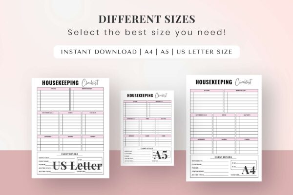 House Keeping Checklist Feature Image 10 Housekeeping list, household, housekeeping week, fillable - image 10