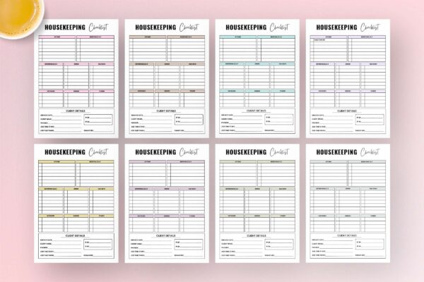 House Keeping Checklist Feature Image 2 Housekeeping list, household, housekeeping week, fillable - image 9