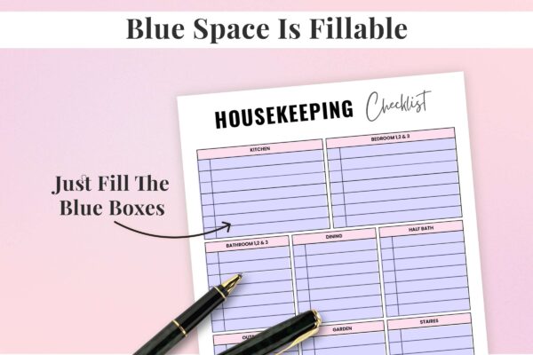 House Keeping Checklist Feature Image 3 Housekeeping list, household, housekeeping week, fillable - image 8