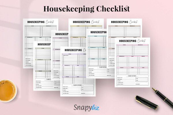 House Keeping Checklist Feature Image 6 Housekeeping list, household, housekeeping week, fillable - image 5