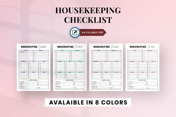 House Keeping Checklist Feature Image 8 Housekeeping list, household, housekeeping week, fillable - image 3