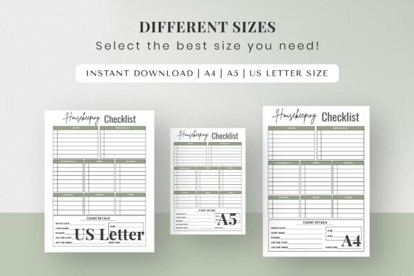 Housekeeping Checklist Feature Image 10 Housekeeping list, household, housekeeping week, fillable - image 10