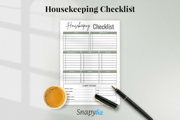 Housekeeping Checklist Feature Image 6 Housekeeping list, household, housekeeping week, fillable - image 5