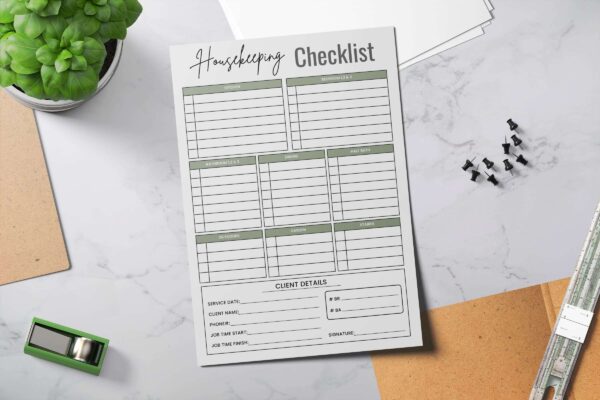 Housekeeping Checklist Feature Image 9 Housekeeping list, household, housekeeping week, fillable - image 2