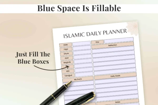 Islamic Daily Planner Beige Feature Image 3 Muslim daily planner - image 10
