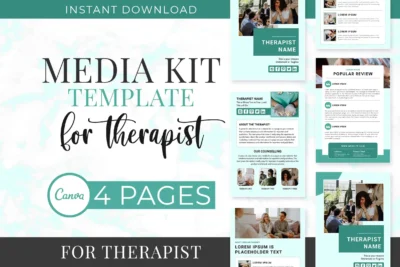 Media Kit Template for Therapist