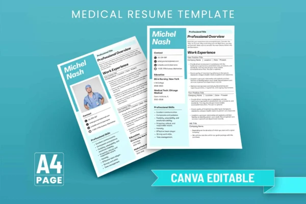 Medical Resume Template Feature Images Medical resume template