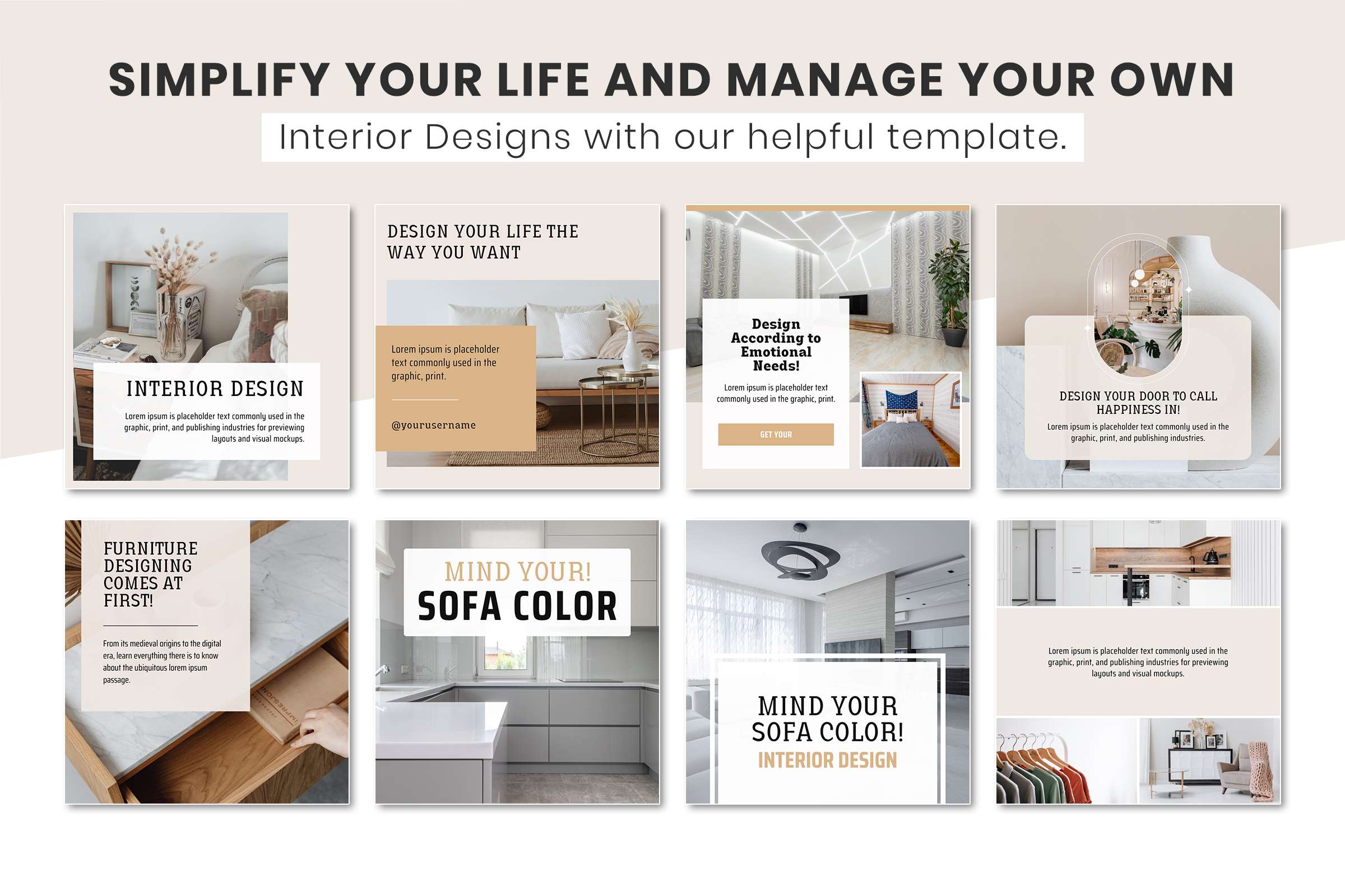 Interior Design Social Media Post | SnapyBiz