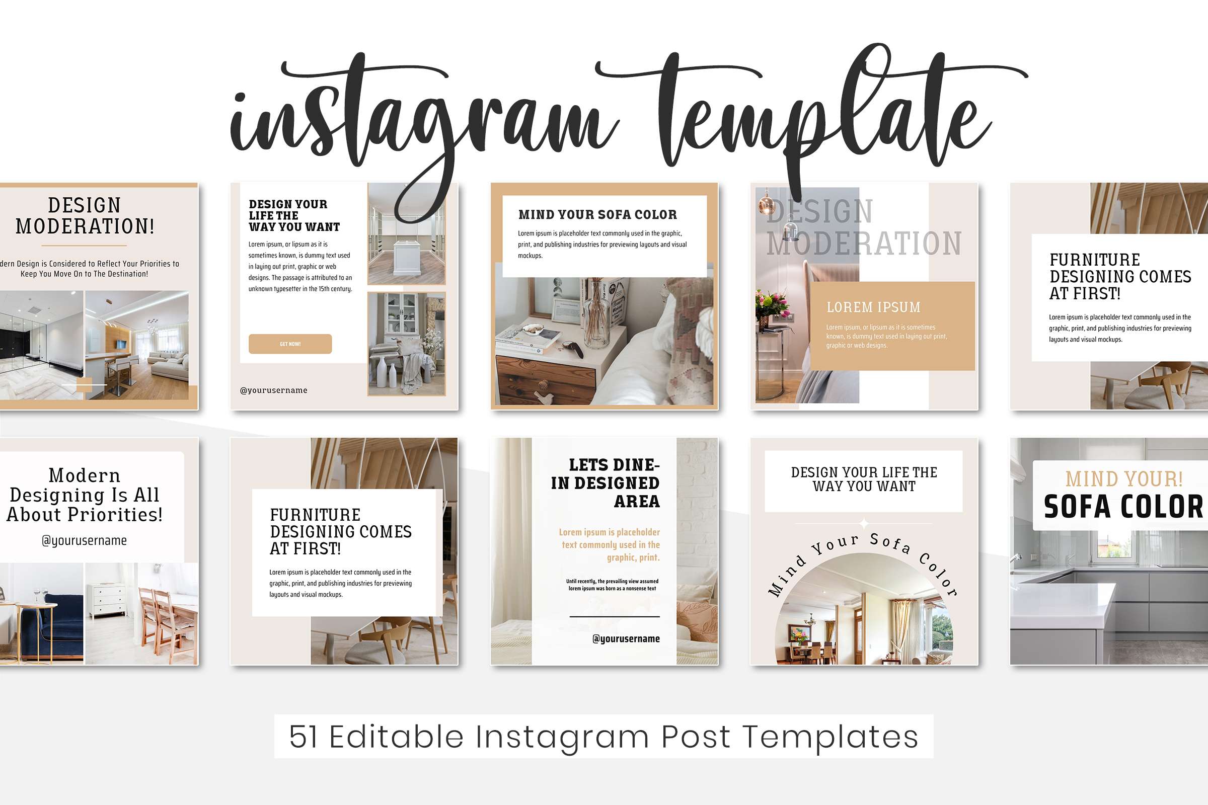 Interior Design Social Media Post | SnapyBiz