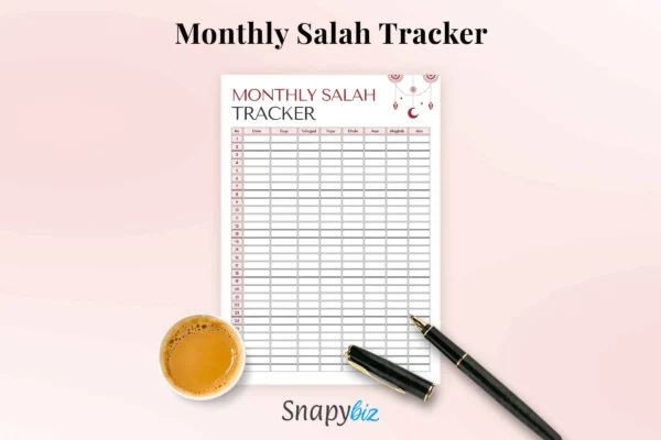 Monthly salah tracker - image 6