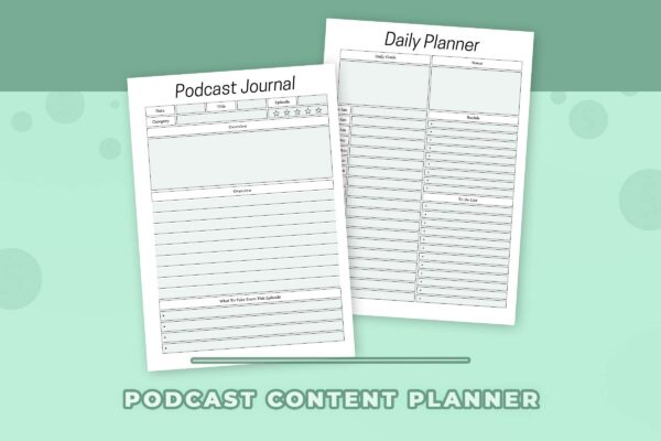 Podcast Content Planner 1 Printable podcast content planner - image 10