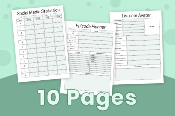 Podcast Content Planner 2 Printable podcast content planner - image 9