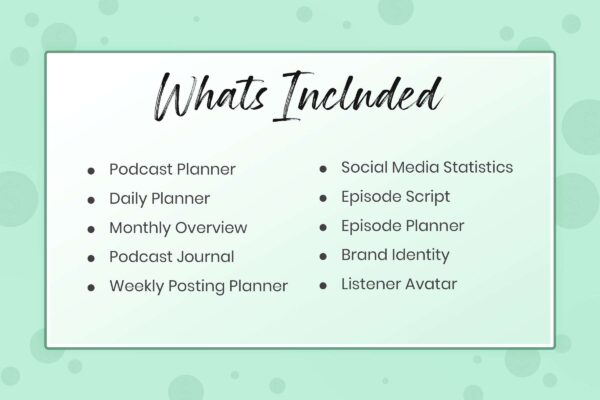 Podcast Content Planner 4 Printable podcast content planner - image 7