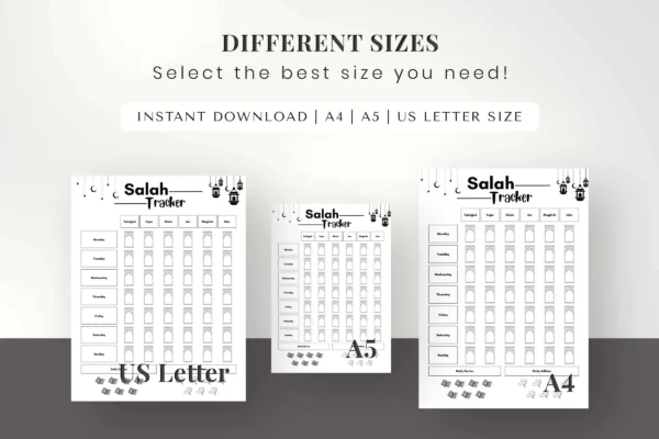 Salah tracker printable - image 2