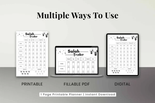 Salah tracker printable - image 8