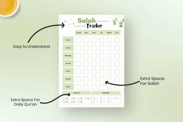 Salah printable planner pdf - image 2