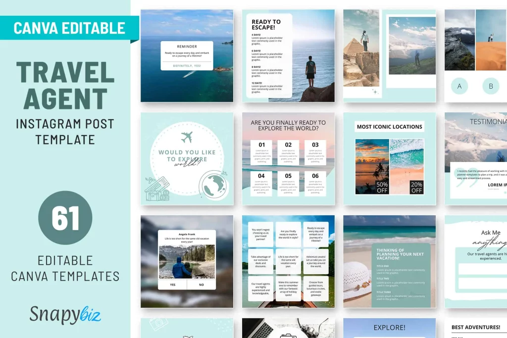 Travel Agent Social Media Template