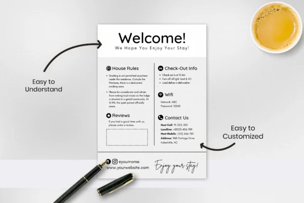 Airbnb Welcome Sign Feature Image 2 Airbnb welcome sign template - image 2