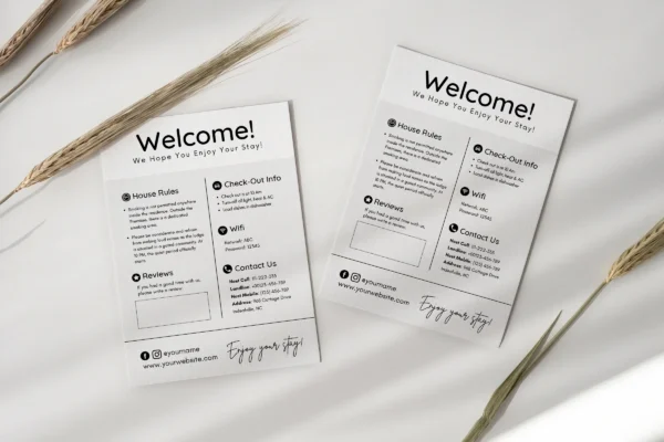Airbnb Welcome Sign Feature Image 4 Airbnb welcome sign template - image 4