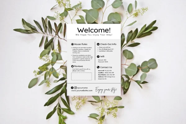 Airbnb Welcome Sign Feature Image 5 Airbnb welcome sign template - image 5