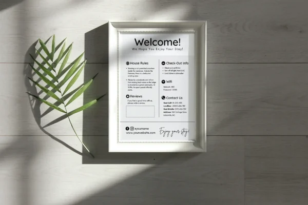 Airbnb Welcome Sign Feature Image 6 Airbnb welcome sign template - image 6
