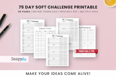 75 day soft challenge printable free