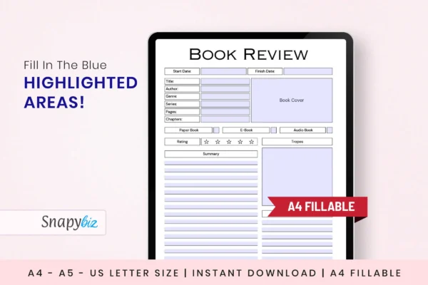 Book review template - image 2