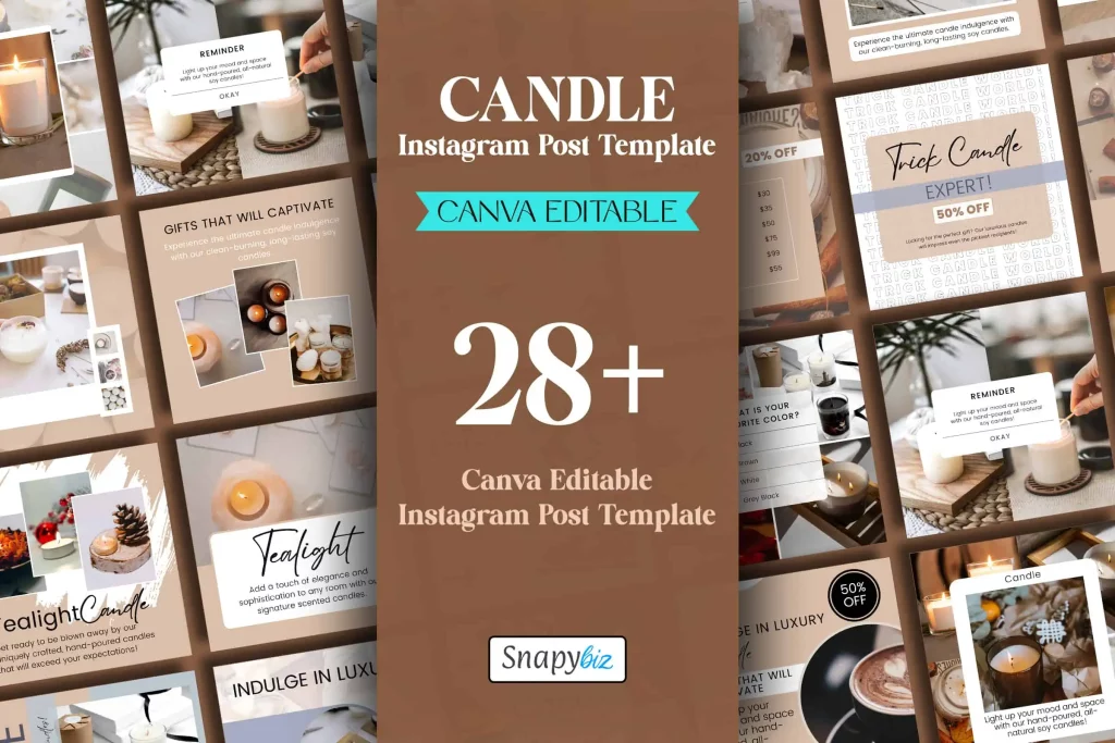 Candle Instagram Post Template Candle Instagram Post Template