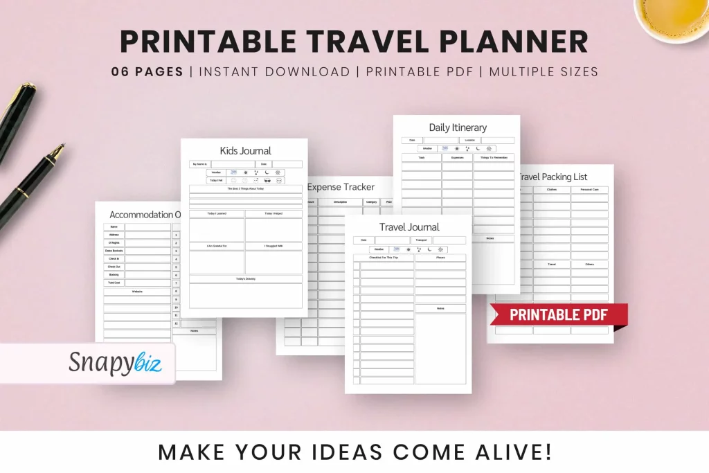 Free Printable Travel Planner Checklist Free Printable Travel Planner Checklist