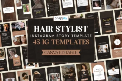 Hair Stylist Instagram Canva Story Template