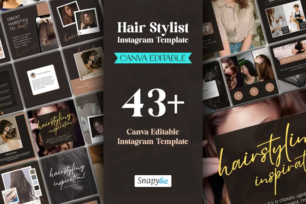 Hair Stylist Instagram Post Template Hair Stylist Instagram Post Template