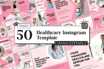 Healthcare Instagram Editable Canva Templates