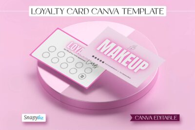 Loyalty Card Canva Editable Template