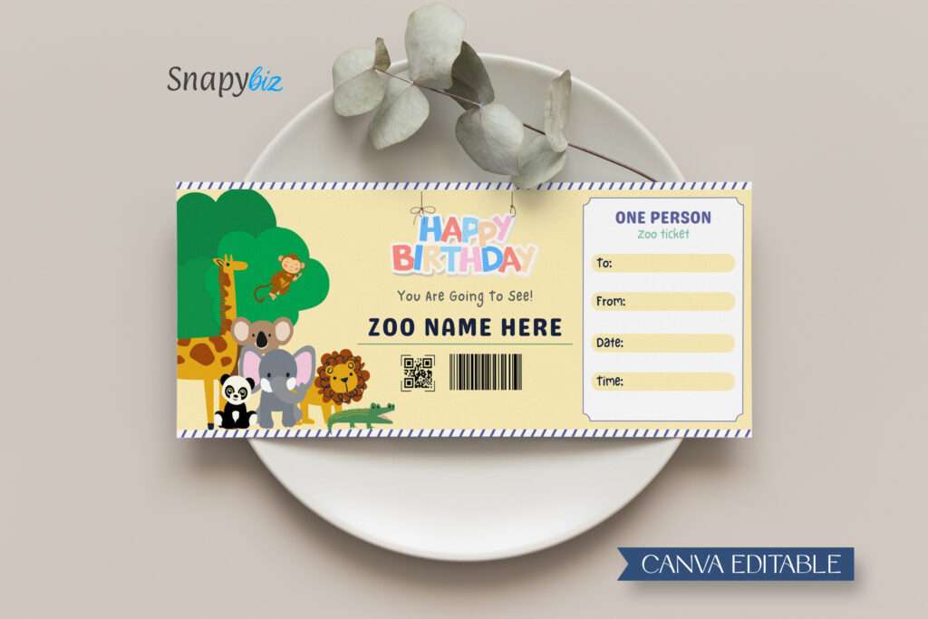 Canva Zoo Certificate Editable Template Canva Zoo Certificate Editable Template