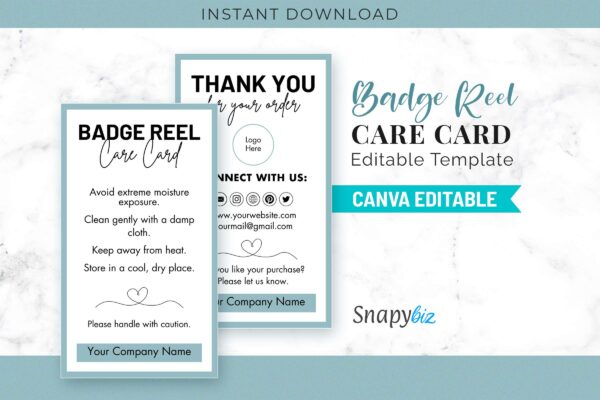 Badge Reel Care Card Editable Template Cc 54 Feature Images 1 Badge reel care card editable template - image 2