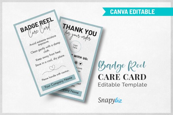 Badge Reel Care Card Editable Template Cc 54 Feature Images 10 Badge reel care card editable template - image 11