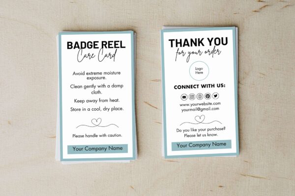 Badge Reel Care Card Editable Template Cc 54 Feature Images 3 Badge reel care card editable template - image 4